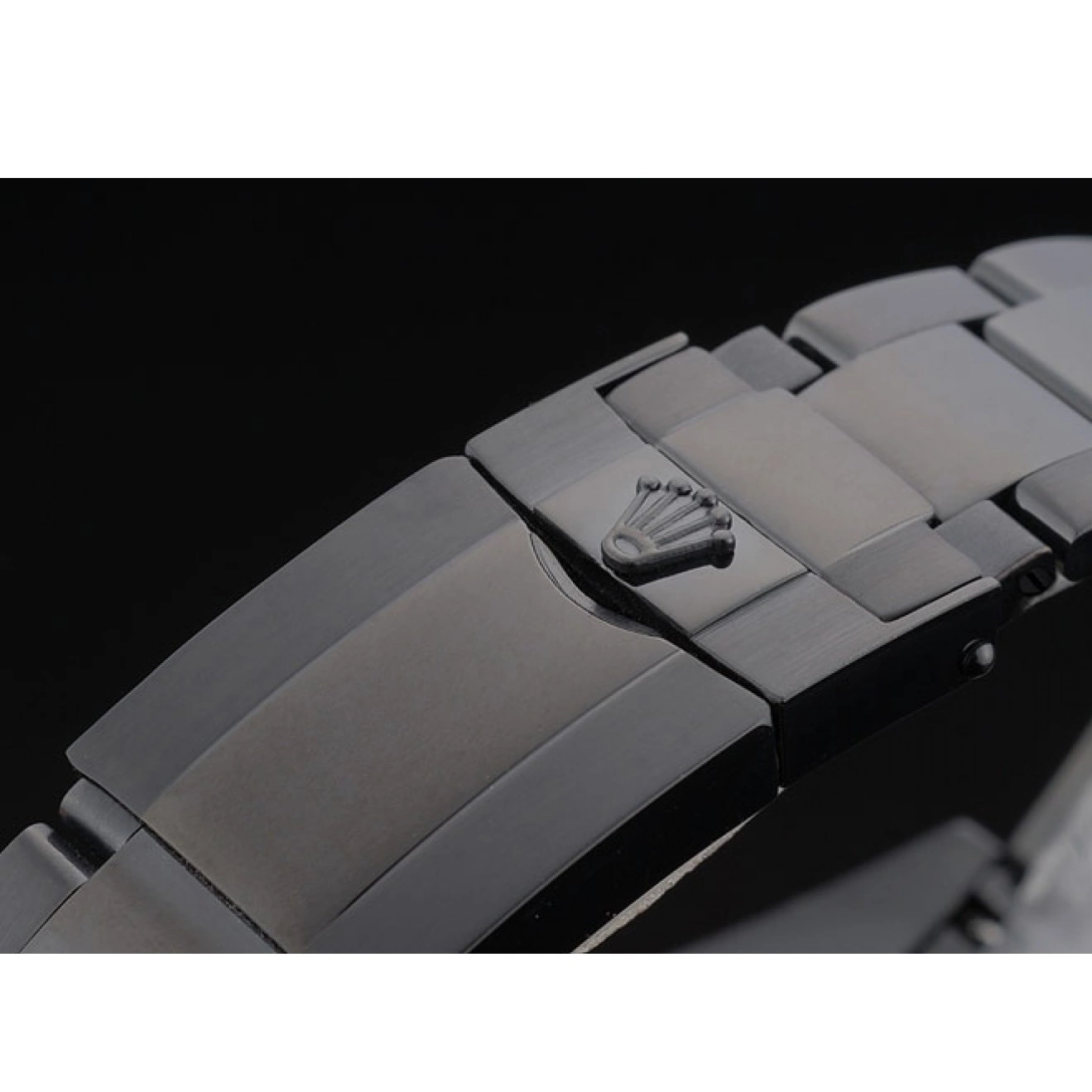 Aaa replica watch Black Plated Strap Stainless Ion Dial Black Steel 80247 Tachymeter Daytona Rolex Black 0514